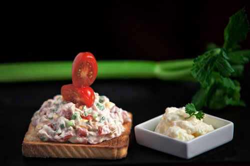 Tuna Salad over a toast