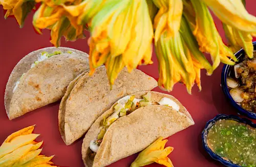 Squash Blossom Quesadillas