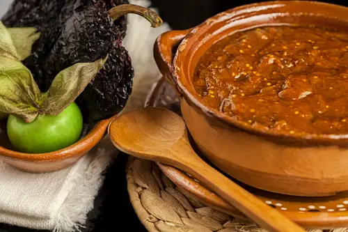 Ancho Pepper and Tomatillo Salsa