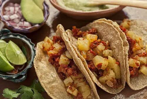 Chorizo and Potato Tacos | Mexican Recipe